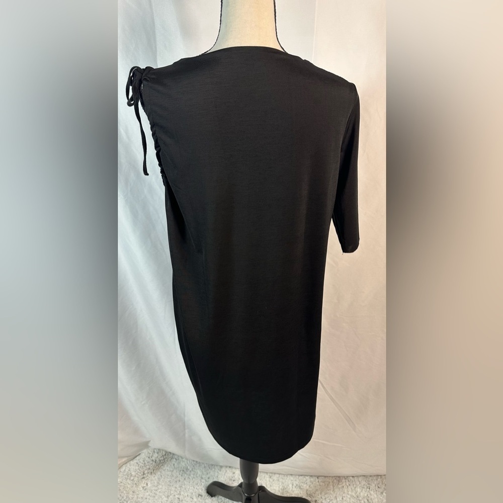 ZARA Trafaluc One-Shoulder Long Sleeve Dress – Black | Women’s Medium - Picture 8 of 12
